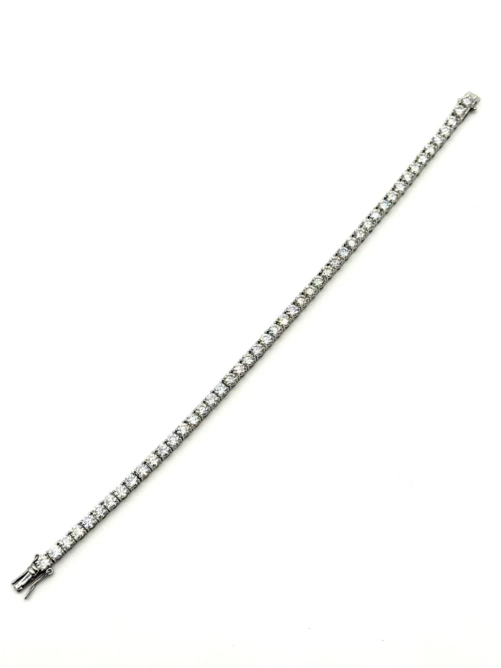 925 Silver, 14.4CTW Moissanite Tennis  Bracelet - 8